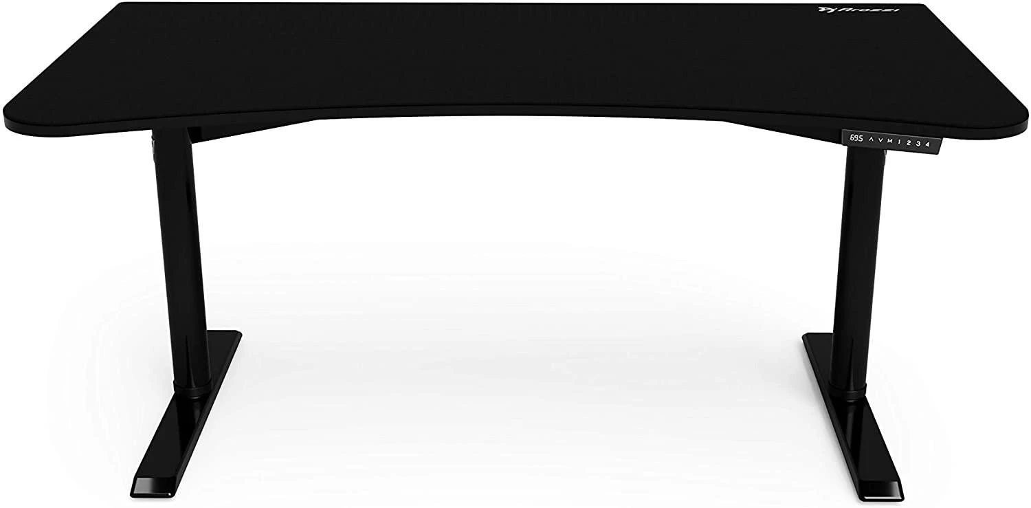 Žaidimų stalas Arozzi Arena Moto Gaming Desk, Motorizuotas, Reguliuojamo aukščio 720-1180mm, Juodas
