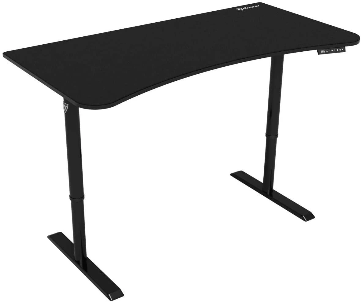 Žaidimų stalas Arozzi Arena Moto Gaming Desk, Motorizuotas, Reguliuojamo aukščio 720-1180mm, Juodas