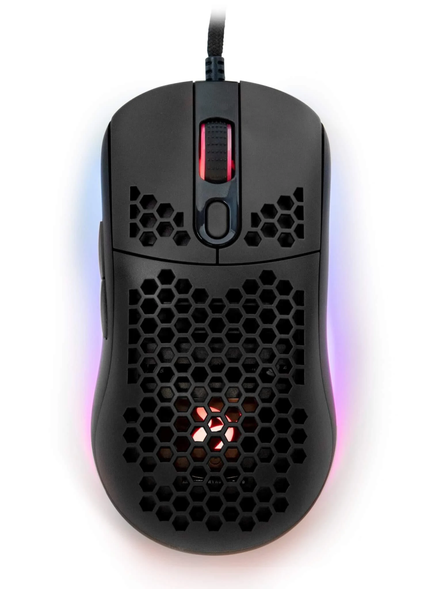 Itin lengva Žaidimų Pelė Arozzi Favo, su RGB pašvietimu, Pixart 3389 sensorius, Omron 20M switches, Juoda
