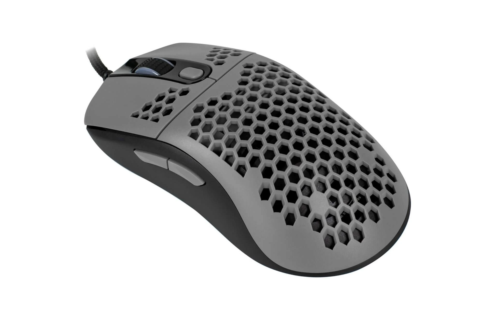 Itin lengva Žaidimų Pelė Arozzi Favo, su RGB pašvietimu, Pixart 3389 sensorius, Omron 20M switches, Pilka-juoda