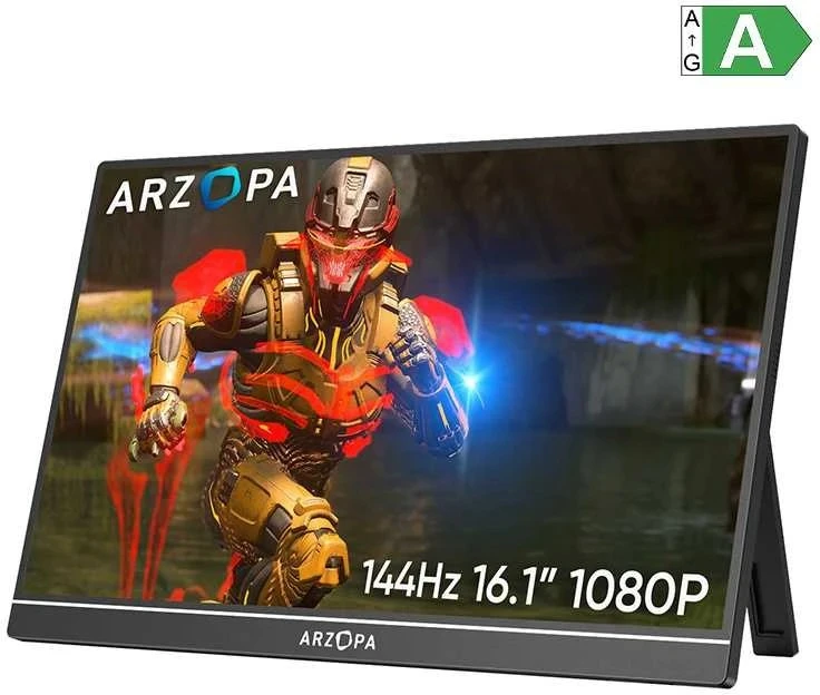 Arzopa Z1FC Sidabrinis Gray 16.1" Portable Monitorius