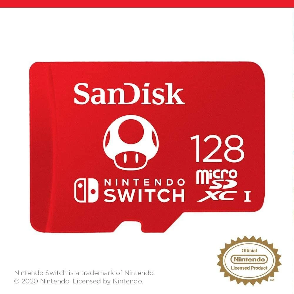 SanDisk Atminties kortelė Nintendo Switch™ konsolėms, microSDXC 128GB 100/90 MB/s (SDSQXAO-128G-GN3ZN)