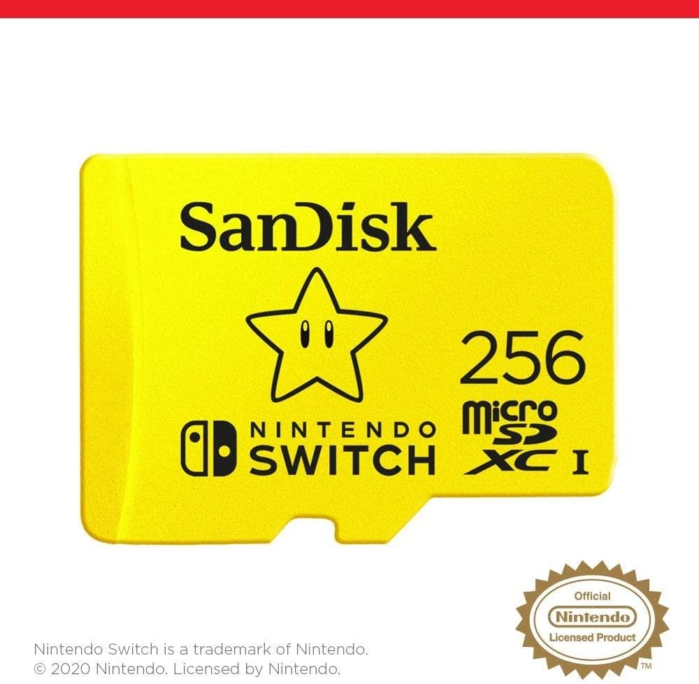 Atminties kortelė SanDisk Nintendo Switch microSDXC 256GB 100/90 MB/s A1 UHS-I