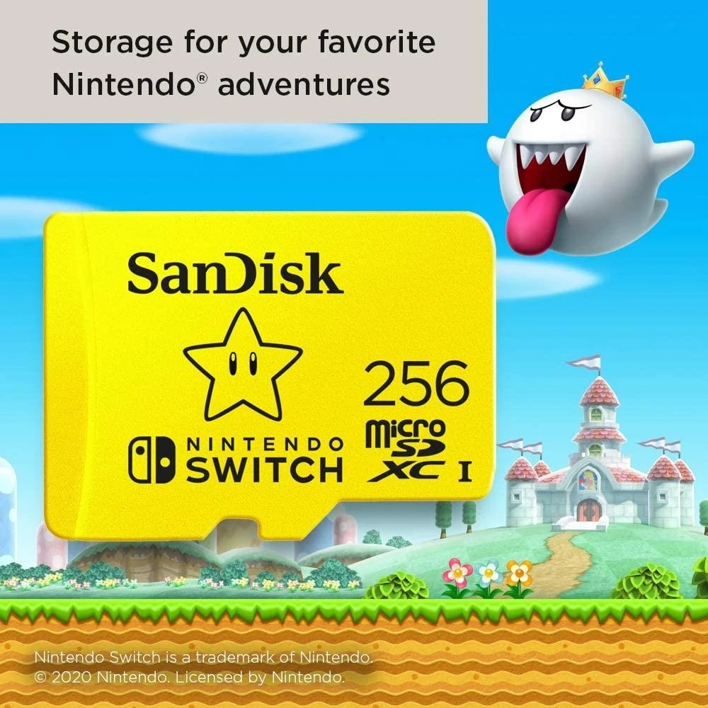 Atminties kortelė SanDisk Nintendo Switch microSDXC 256GB 100/90 MB/s A1 UHS-I