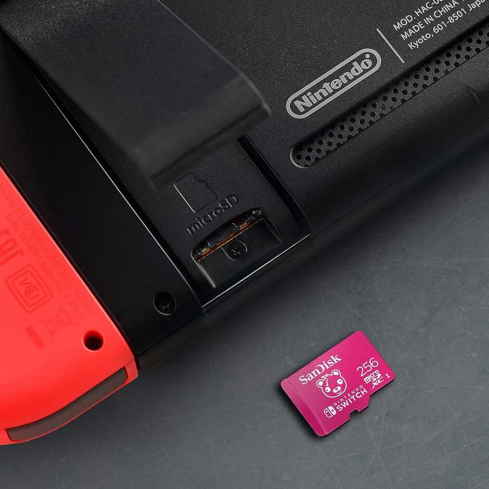 Atminties kortelė SANDISK Nintendo MicroSD UHS I kortelė – Fortnite leidimas, „Cuddle Team“, 256 GB