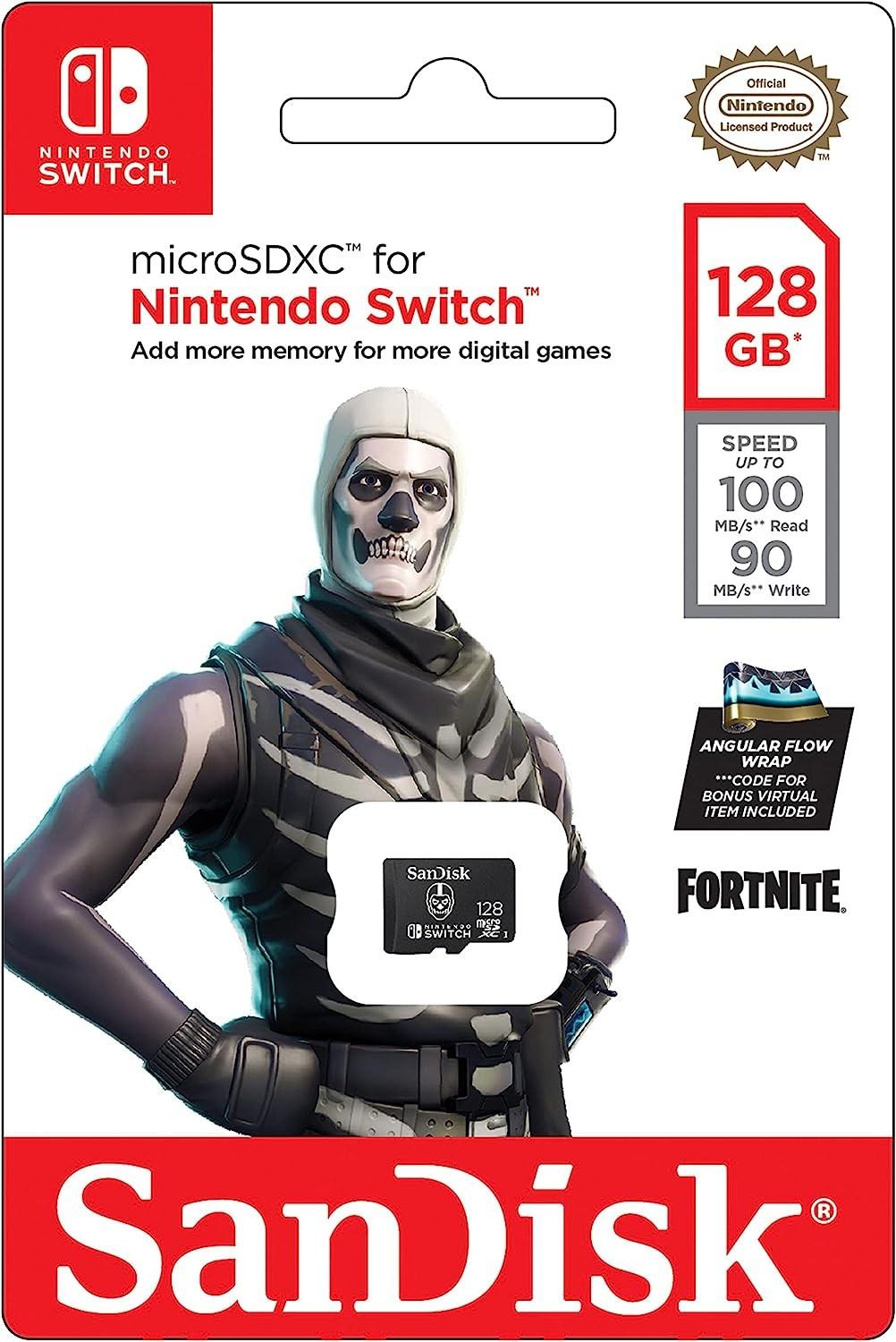 Atminties kortelė SanDisk Micro SDXC Fortnite Skull Trooper 128GB