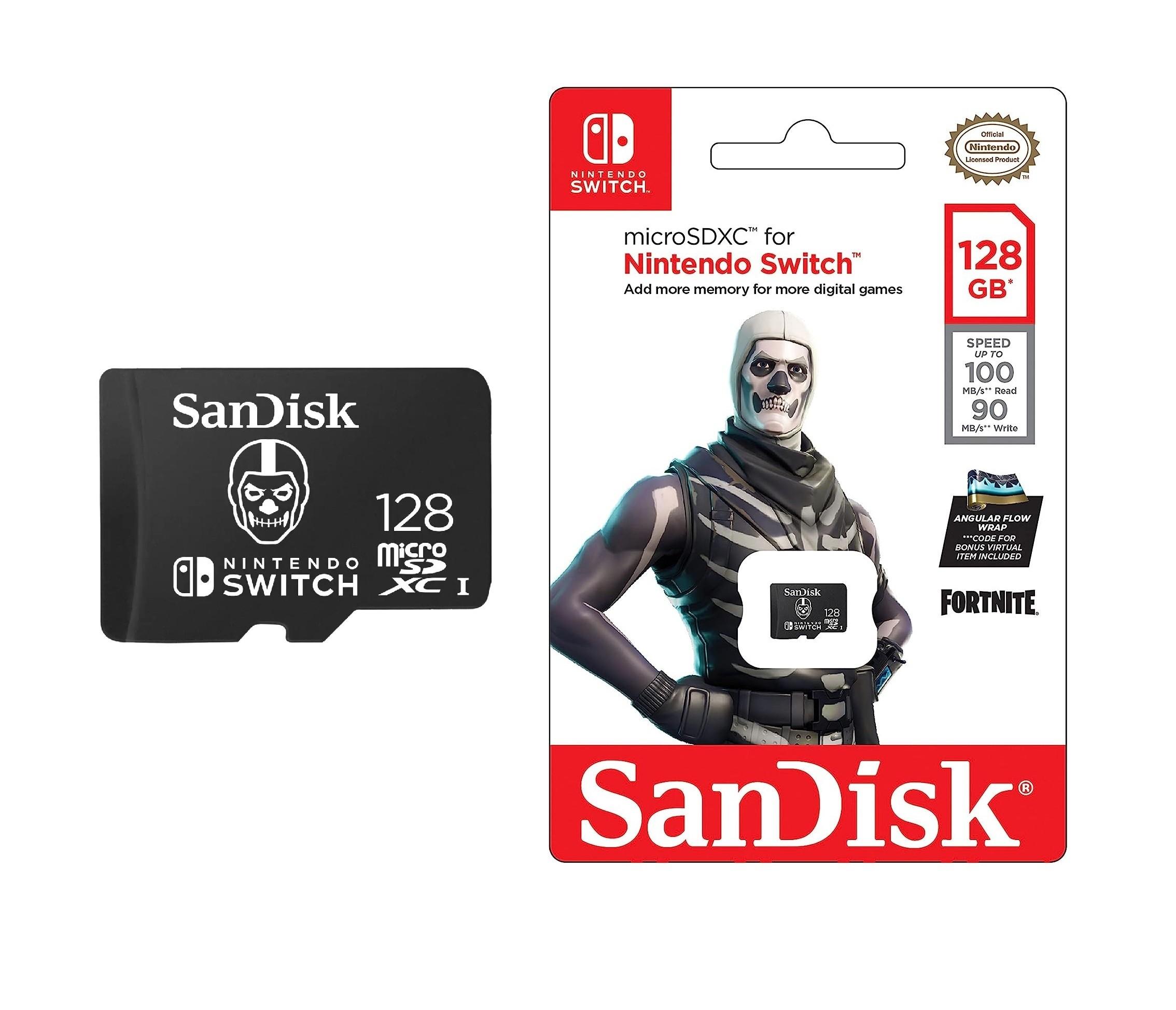 Atminties kortelė SanDisk Micro SDXC Fortnite Skull Trooper 128GB