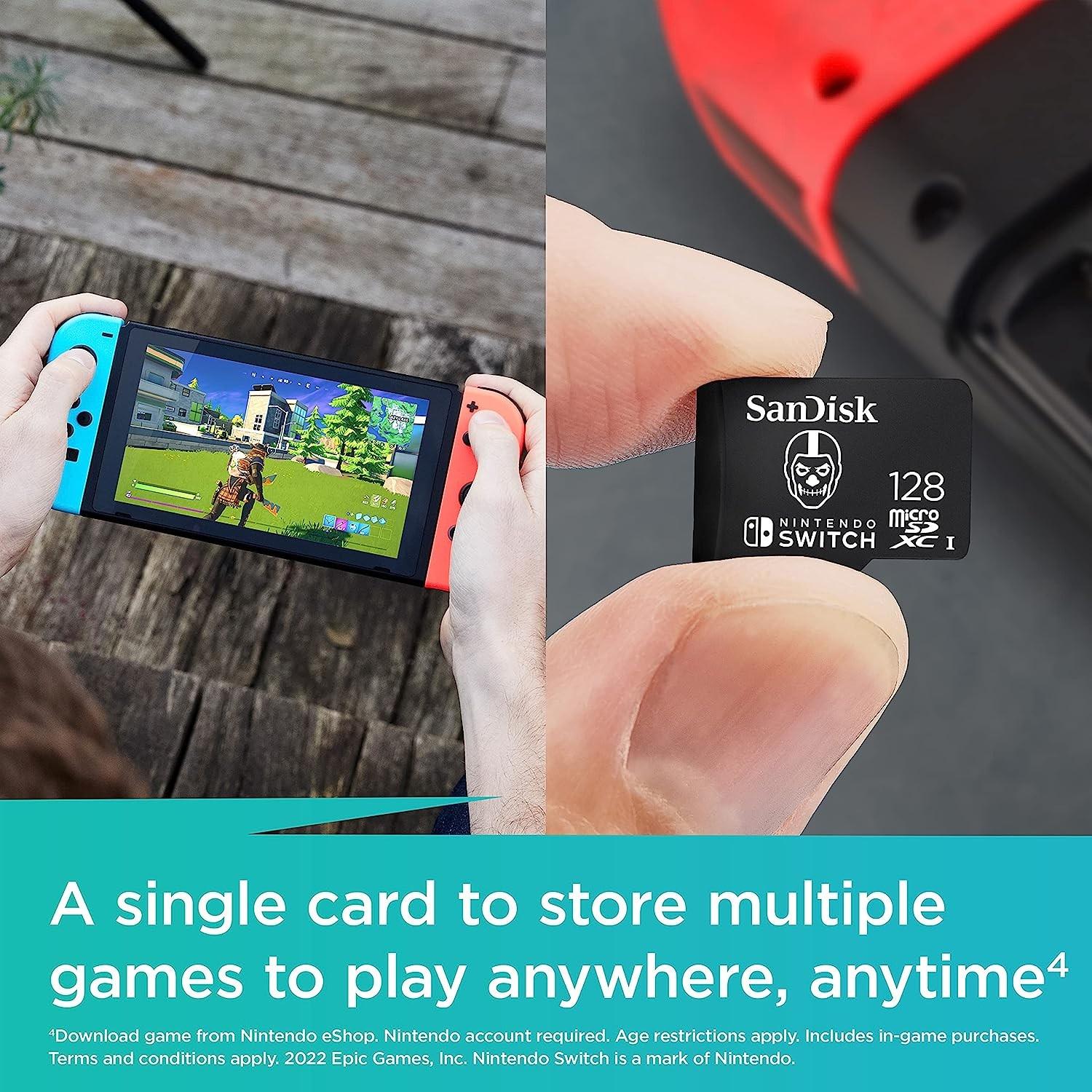 Atminties kortelė SanDisk Micro SDXC Fortnite Skull Trooper 128GB