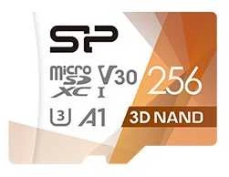 Silicon Power Micro SDXC kortelė su V30 ir 256GB žymomis