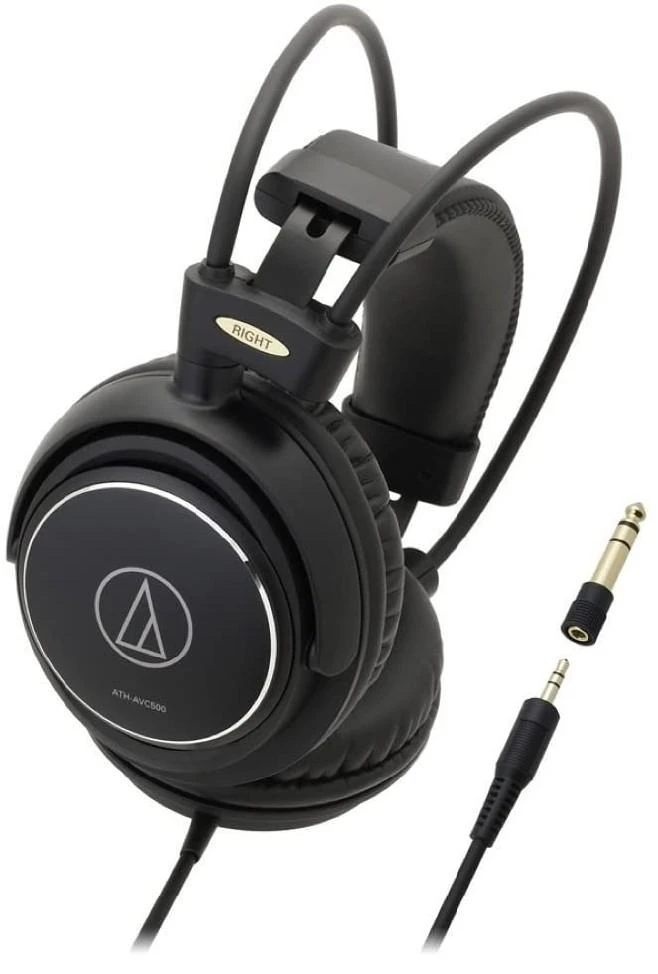 Audio-Technica ATH-AVC500 laidinės ausinės, 3,5 mm, Juodos spalvos