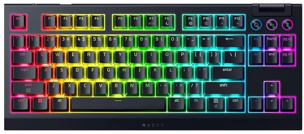 Klaviatūra žaidimams Razer BlackWidow V4 Razer Oranžinis (tactile) belaidė mechaninė su pašvietimu juoda