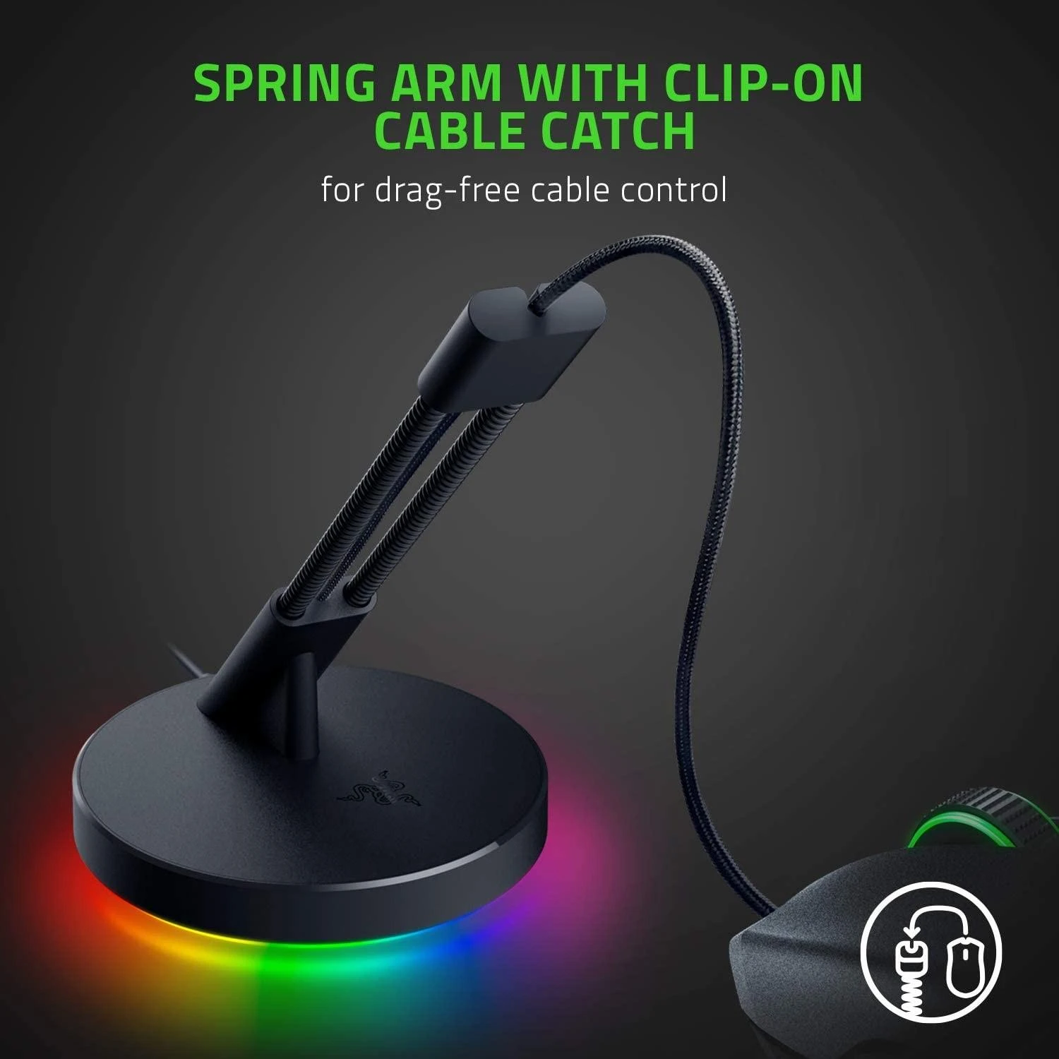 Pelės laido laikiklis Razer Mouse Bungee V3 Chroma
