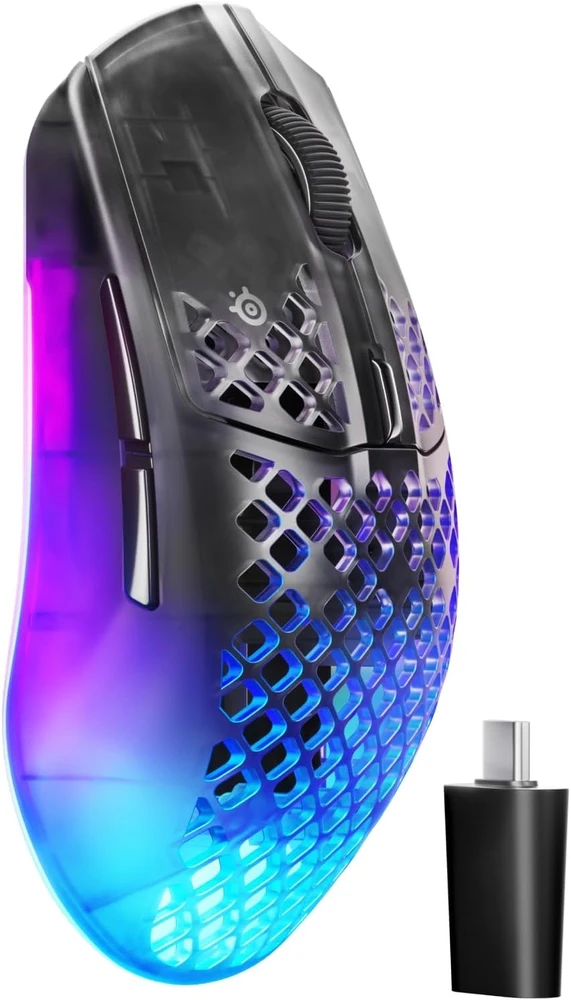 STS Steelseries Aerox 3 Wireless Gen 2 kompiuterinė pelė Žaidimams dešinei rankai RD belaidis ryšys + „Bluetooth“ Optinis 26000 DPI