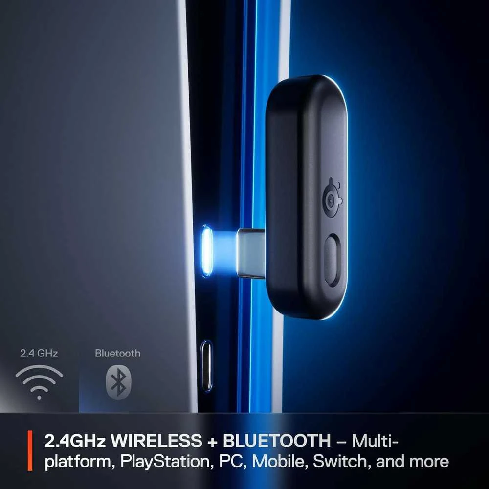 SteelSeries Arctis GameBuds belaidis USB-C adapteris