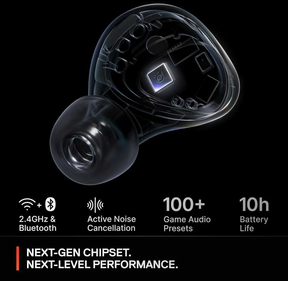 SteelSeries Arctis GameBuds žaidimų ausinės, skirtos Xbox Series X/S konsolėms