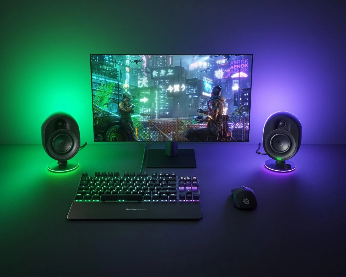 Kompiuterio kolonėlės SteelSeries Arena 7, Juodos spalvos
