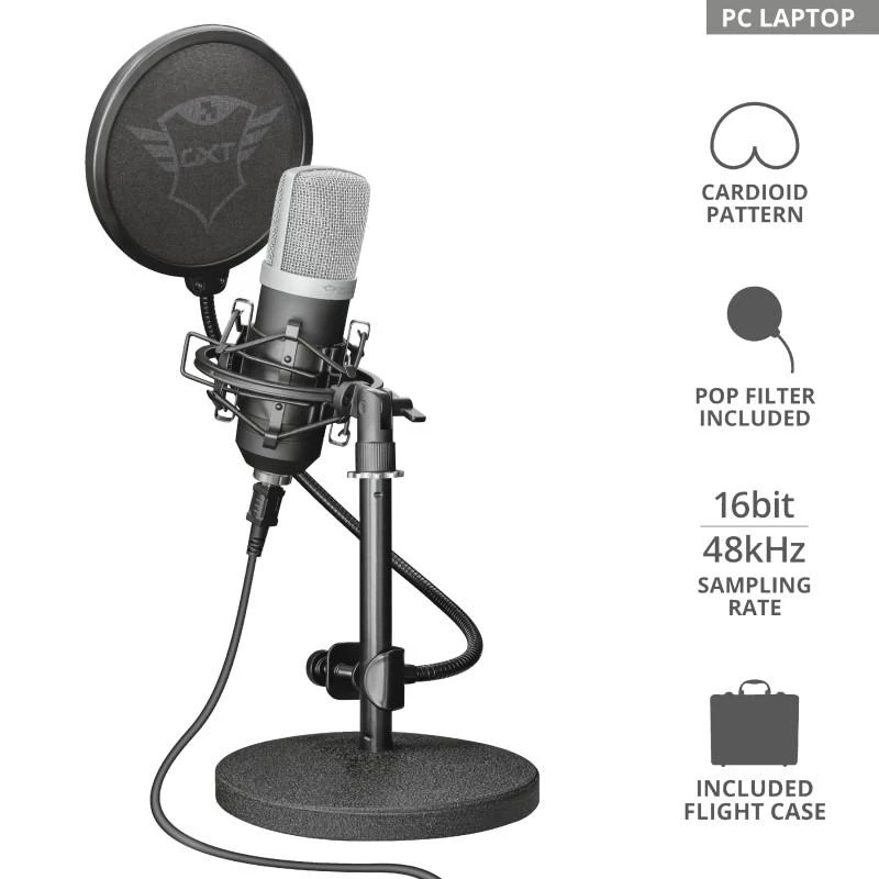 TRUST GXT 252 Emita laidinis mikrofonas | USB