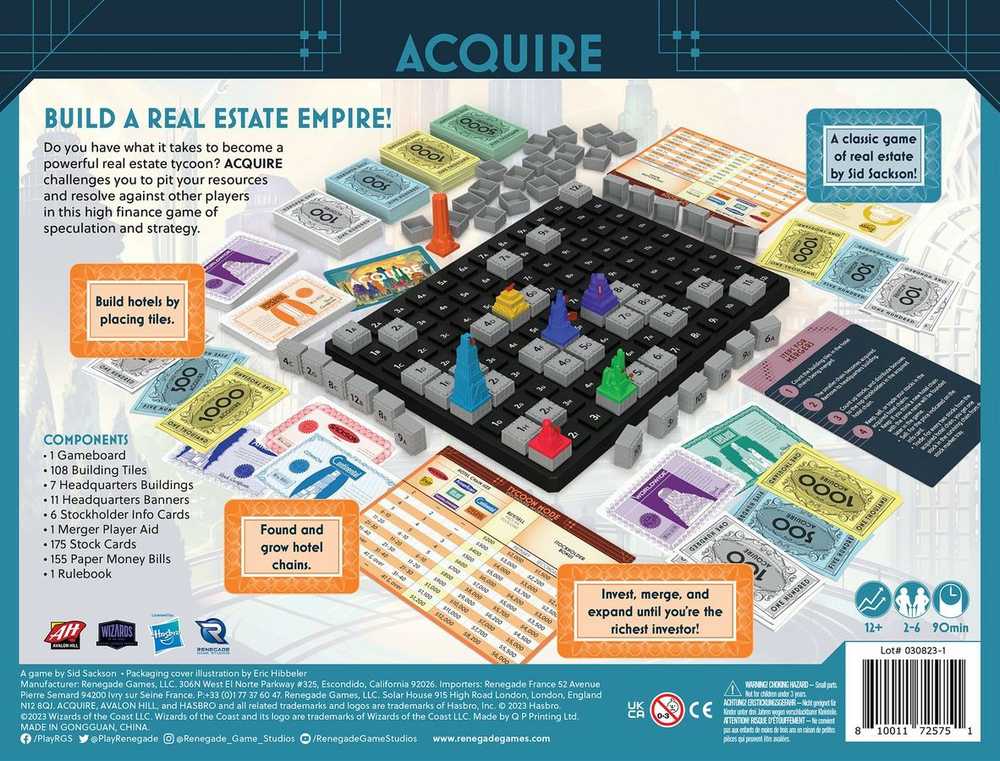 Avalon Hill Games Acquire