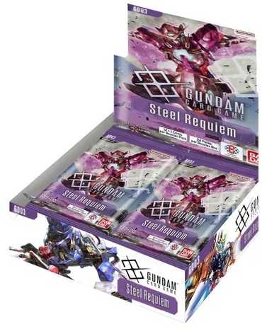 Bandai Tcg Gundam Card Game - Steel Requiem Booster Ekranas GD03 (24 Packs)
