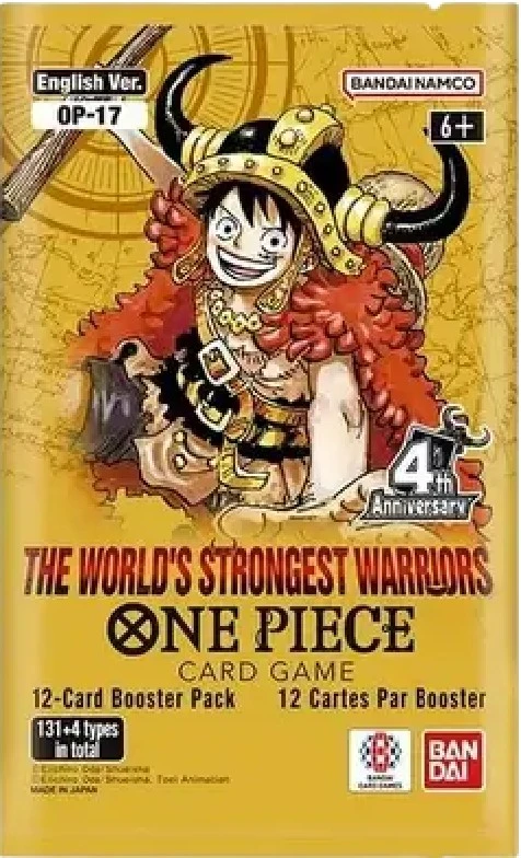 Bandai Tcg One Piece Card Game The World's Strongest Warrior Booster (OP-17)