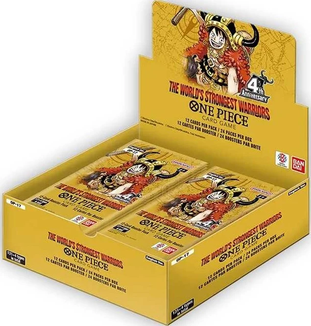 Bandai Tcg One Piece Card Game The World's Strongest Warrior Booster Ekranas (24 Pack) (OP-17)