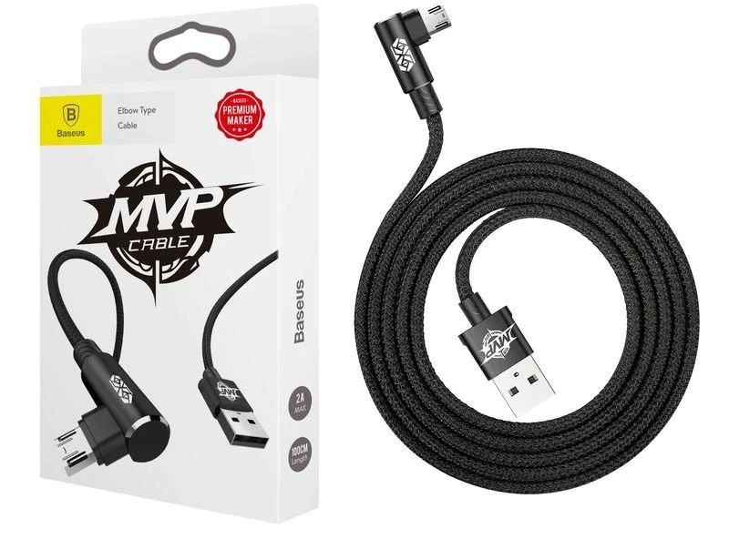 Baseus MVP Elbow USB MicroUSB pakrovimo laidas | 1.5A/2m