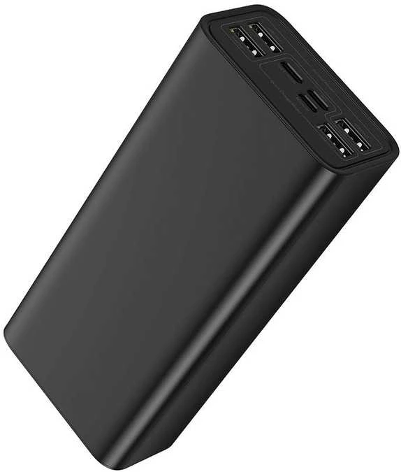 LiPo išorinis akumuliatorius (Powerbank) 30000mAh 65W su PD3.0 QC3.0 4xUSB + USB C Amblight juodas BASEUS