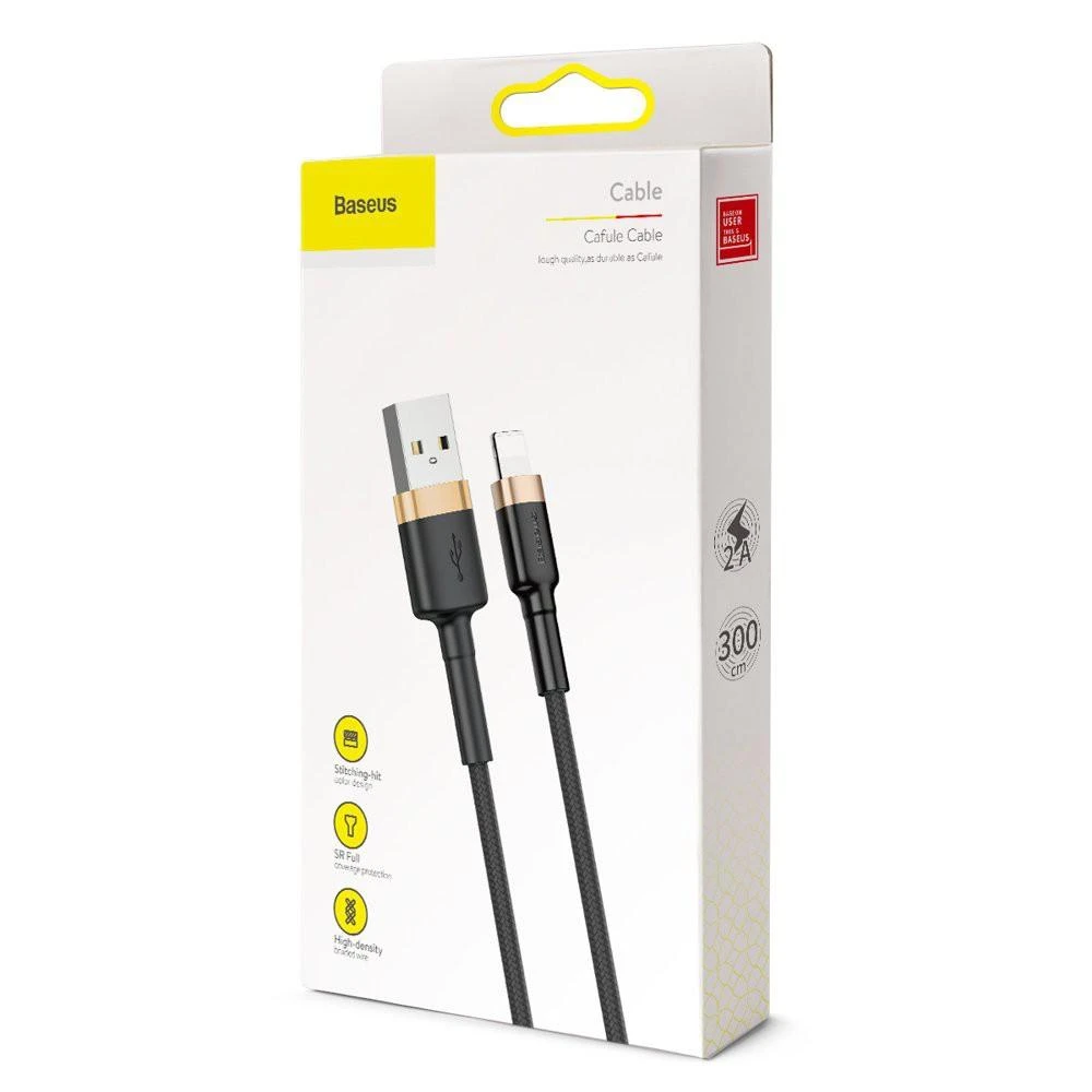 Baseus USB Iphone pakrovimo laidas | 2A/3m