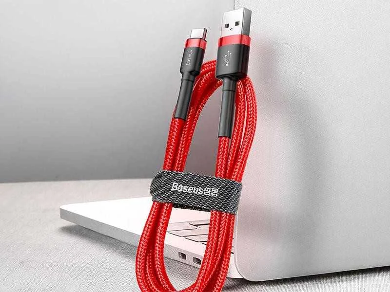 Baseus Cafule kabelis USB-C 3A 1m - Raudonas