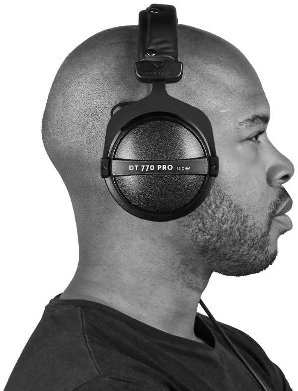 Studijinės ausinės Beyerdynamic DT 770 PRO, 32 omų, Juodos