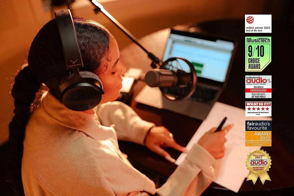 Beyerdynamic Studijinės ausinės DT 900 PRO X su laidu, Juodos
