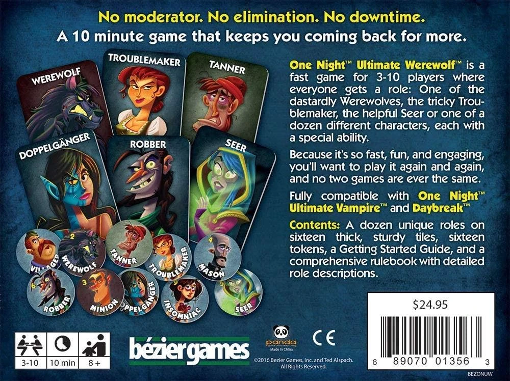 Bezier Games One Night Ultimate Werewolf