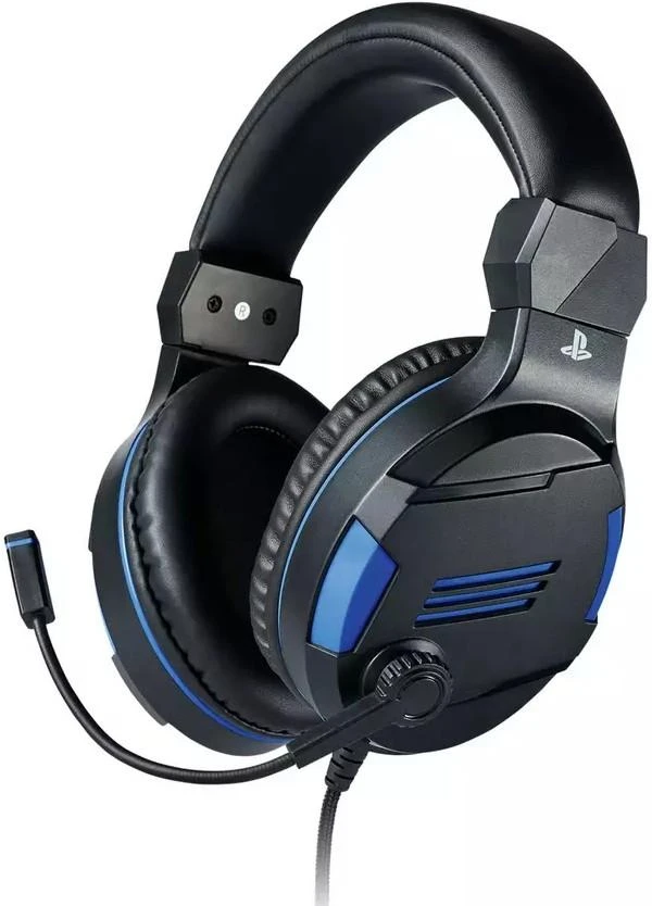 Nacon Big Ben Bigben Interactive PS4OFHEADSETV3 Ausinės be mikrofono ir ausinės su mikrofonu Laisvų rankų įranga Su lankeliu Juoda, Mėlyna