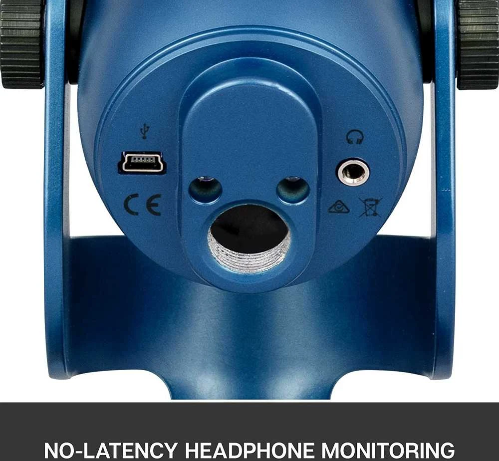 Blue Mėlyna Mikrofonas Mėlyna Yeti USB - Mėlyna spalva