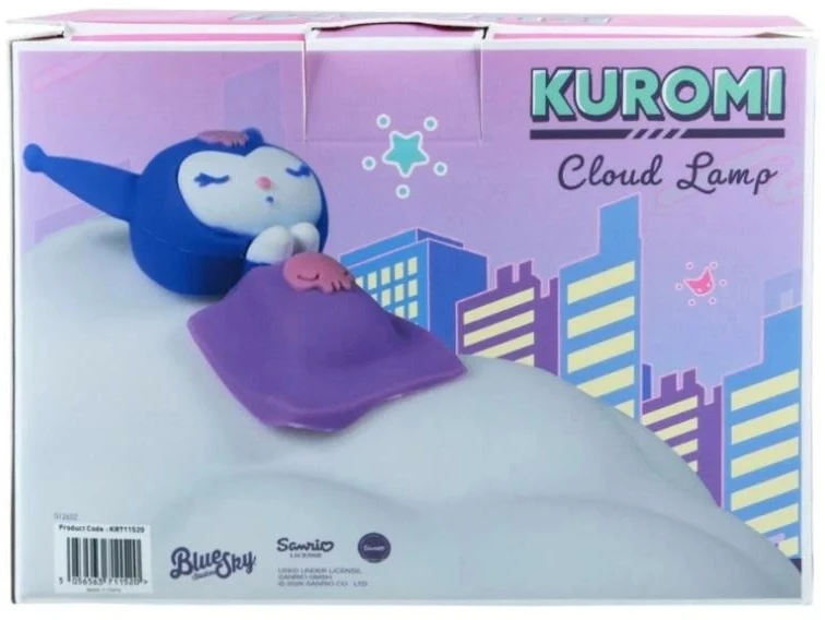 Blue Sky Studios „Kuromi“ – „XL Cloud“ – spalvą keičianti įkraunama lempa