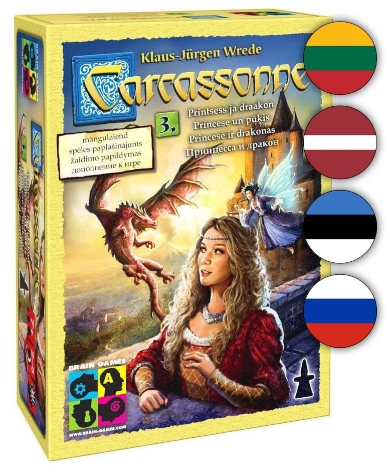 Brain Games Carcassonne 3: Princesė ir drakonas | LT/LV/EE/RU