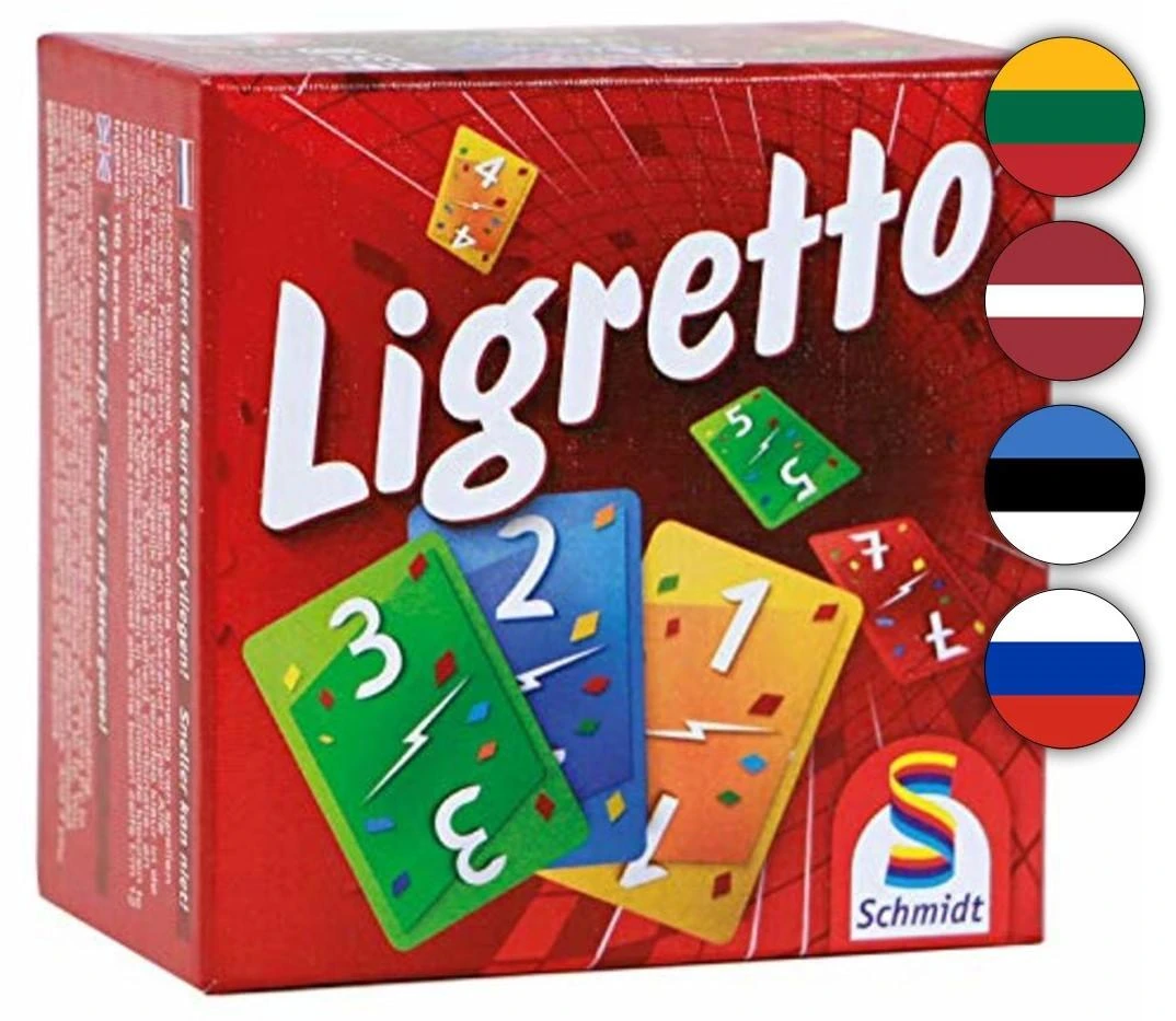 BRAIN GAMES kortų žaidimas Ligretto Raudona, 1101