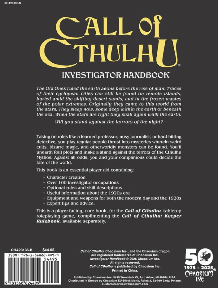 Call of Cthulhu: Chaosium 50th Anniversary Slipcase Set