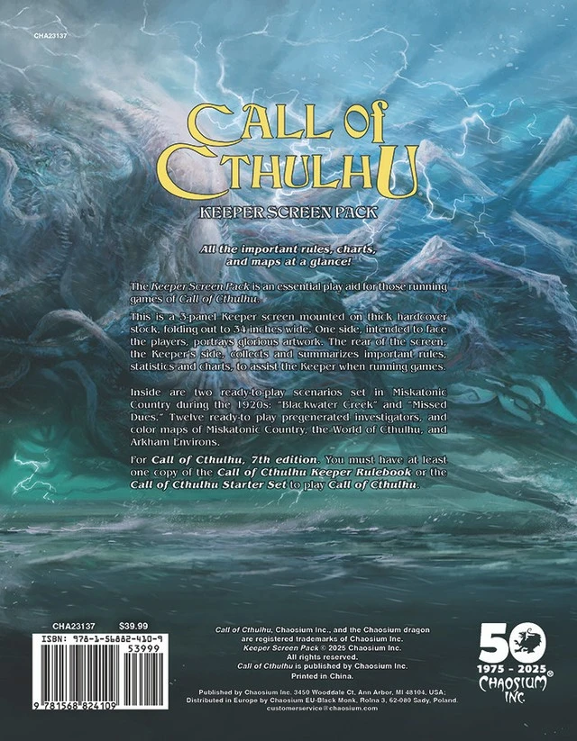 Call of Cthulhu: Chaosium 50th Anniversary Slipcase Set
