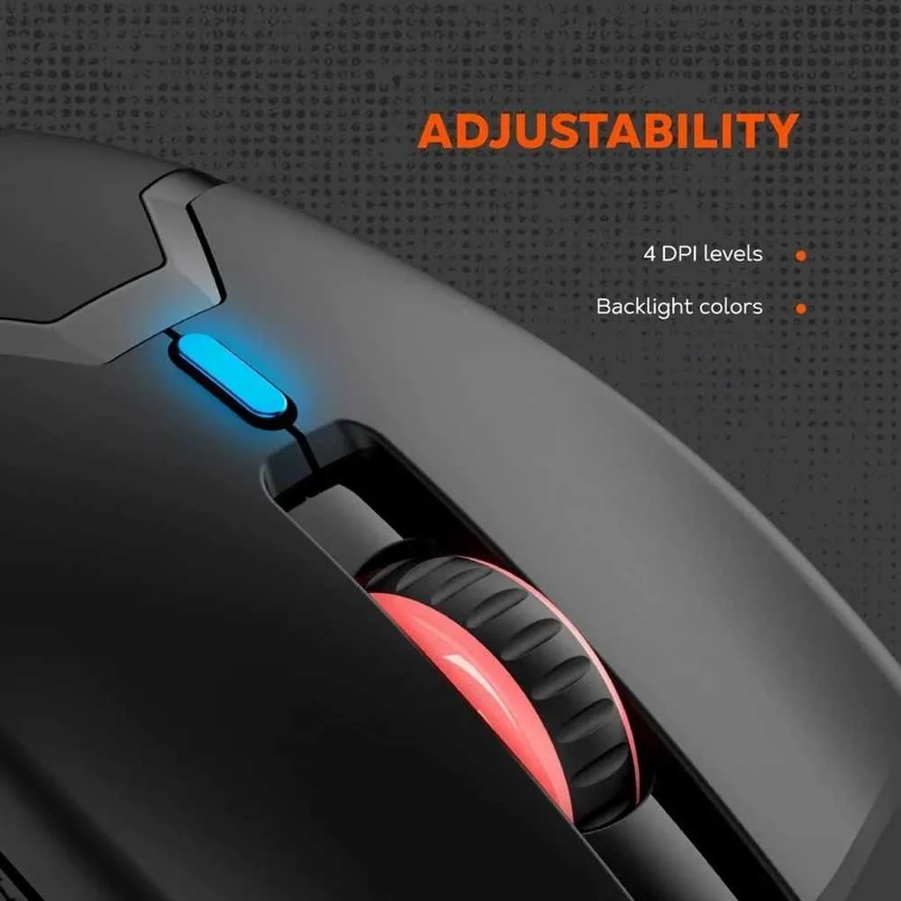 CANYON pelė Carver GM-116 6buttons su laidu Juodas