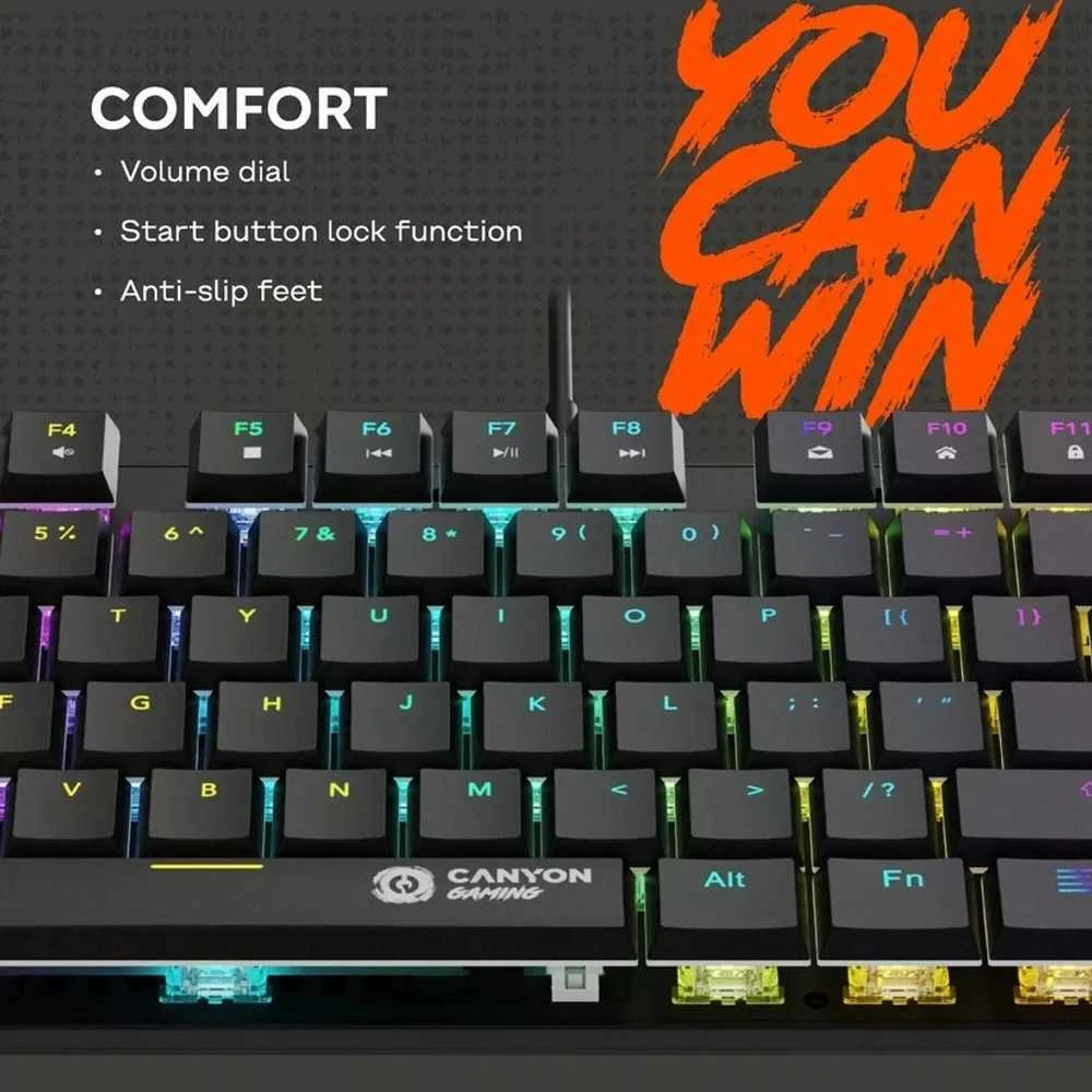 CANYON klaviatūra Cometstrike GK-55 EN Laidinė