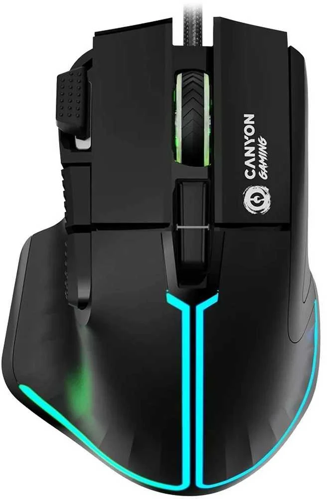 CANYON pelė Fortnax GM-636 RGB 9buttons su laidu Juodas