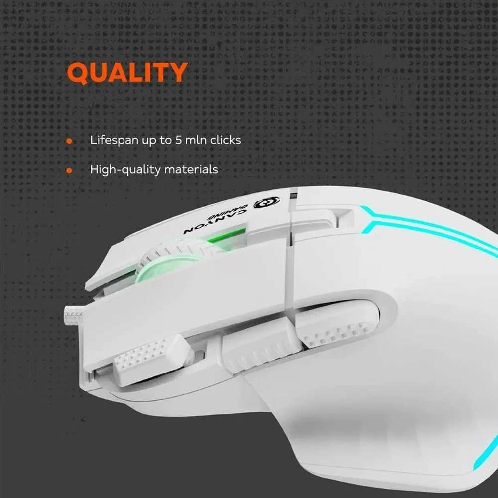 CANYON pelė Fortnax GM-636 RGB 9buttons su laidu Juodas
