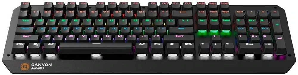 Mechaninė klaviatūra žaidimams Canyon Hazard GK-6, Mėlyna Switch, LED, US išdėstymas
