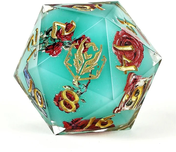 Captured Magic Sharp Edge RPG Resin Dice Set - Meadow Magic