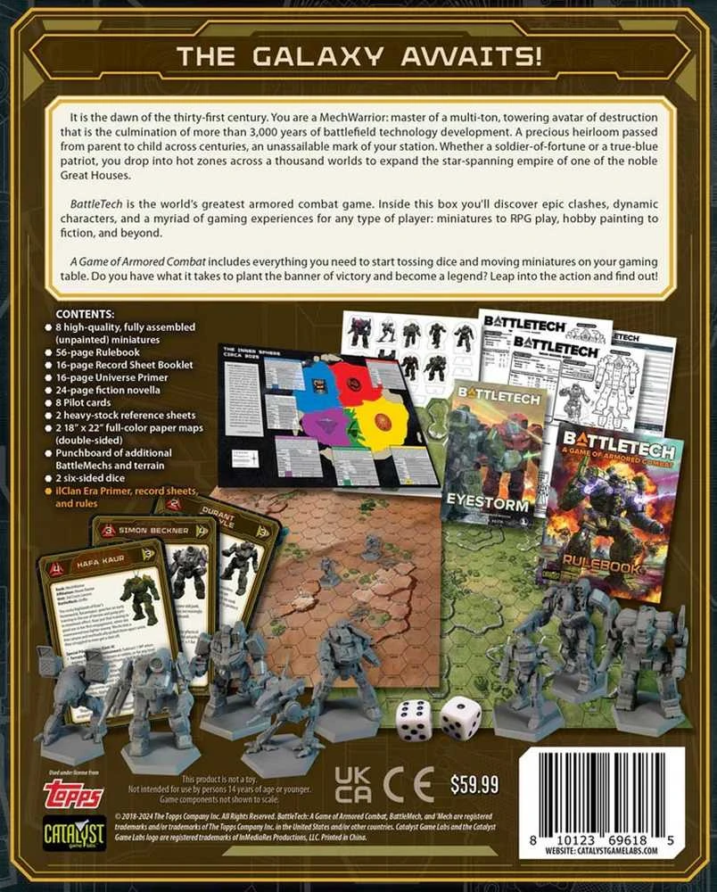 Catalyst Game Labs BattleTech Game of Armored Combat 40th Anniversary
