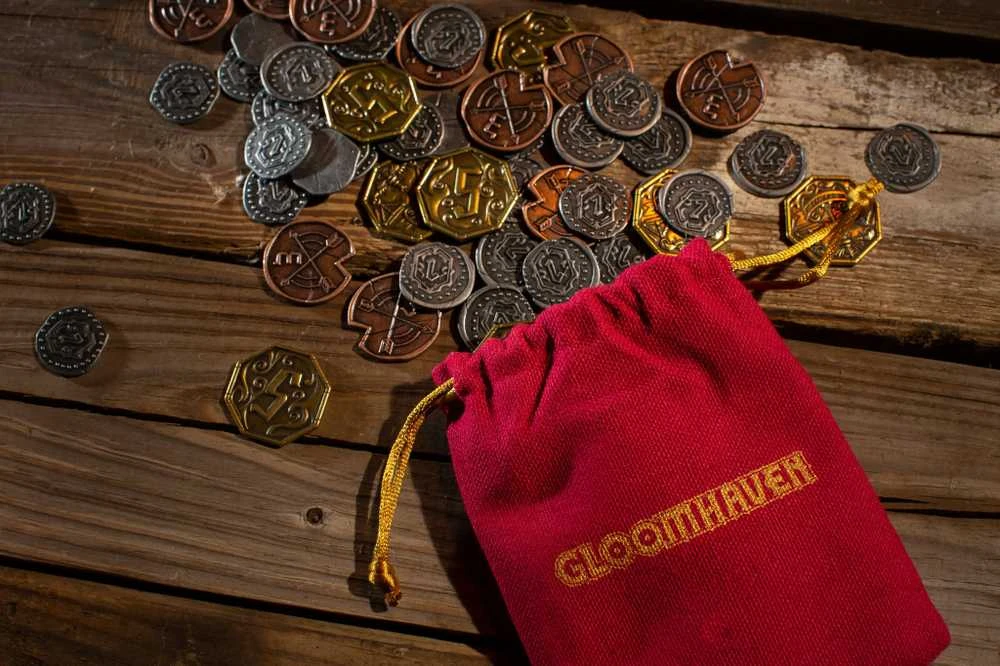 Cephalofair Games Gloomhaven Metal Coin Upgrade