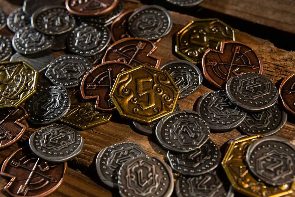 Cephalofair Games Gloomhaven Metal Coin Upgrade