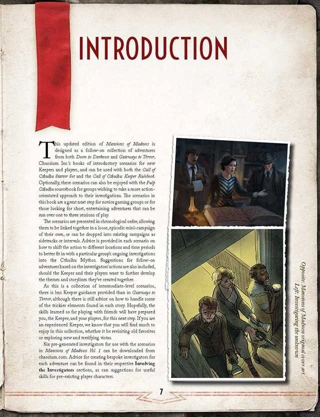 Chaosium Call of Cthulhu - Mansions of Madness: Vol 1 - Behind Closed Doors knyga