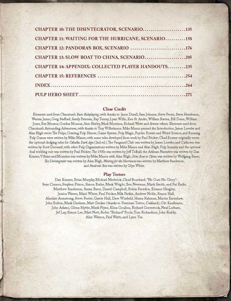 Chaosium Call of Cthulhu - Pulp Cthulhu knyga
